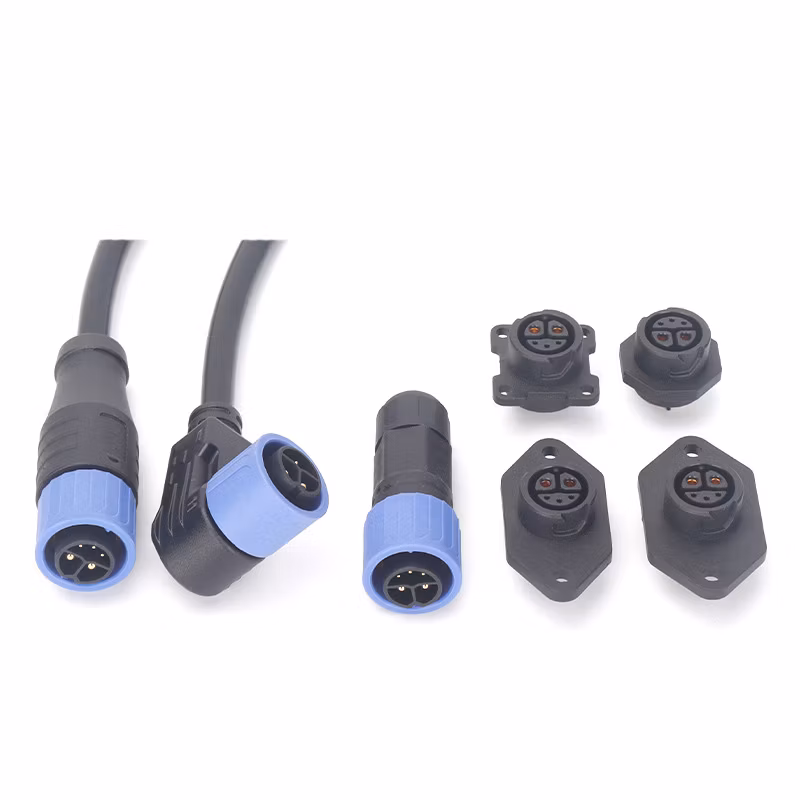 Electric Vehicle Lithium Battery 30A Plug Socket IP67 Waterproof Charge and Discharge Quick-Lock Assembled Connector