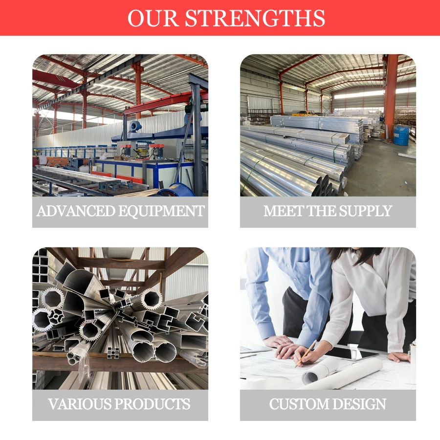Aluminum Tube Aluminum Alloy Round Tube Open Die Extrusion Processing Custom Aluminum Flat Tube Oval Tube Aluminum Square Tube Sandblasting Anodic Oxidation
