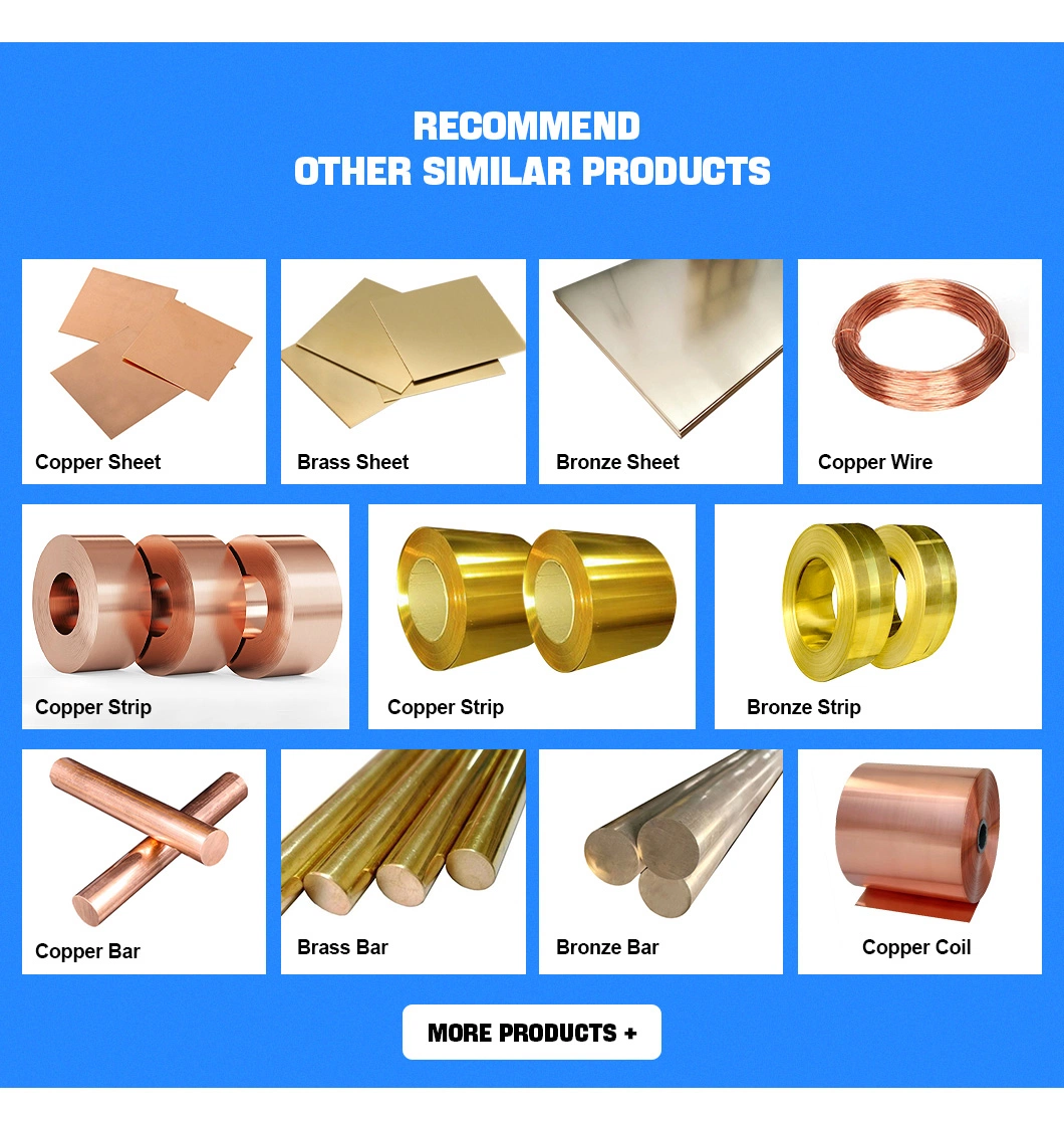 Wholesale Copper Tube Brass Bronze C10100 C10200 C11000 C11300 C11400 C11500 Customized Round Square Oval Copper Tube Copper Tube for Decoration