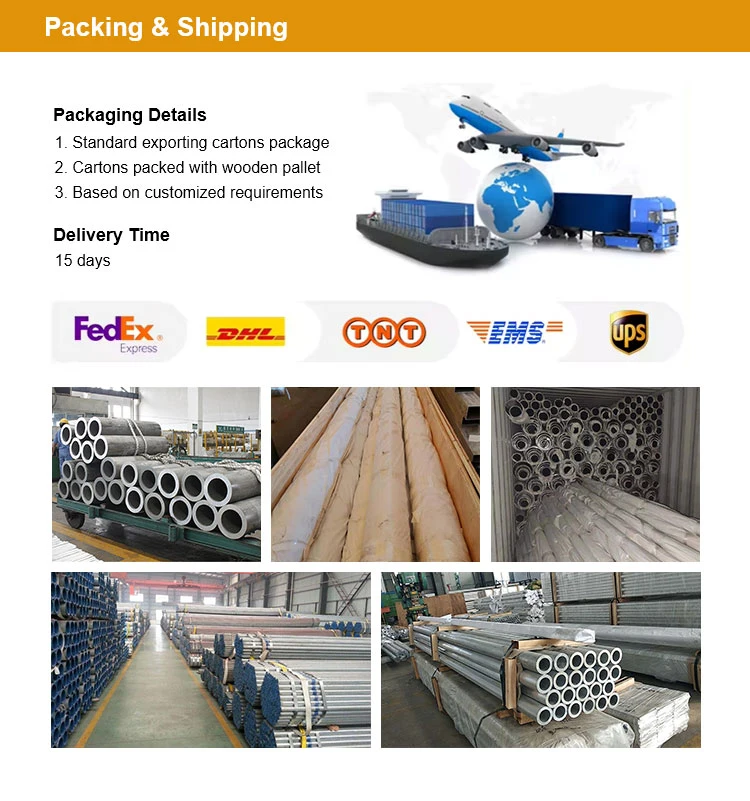 Maxi 5052 6061 6063 7075 Manufacturer Extruded Seamless Round Aluminium Pipe