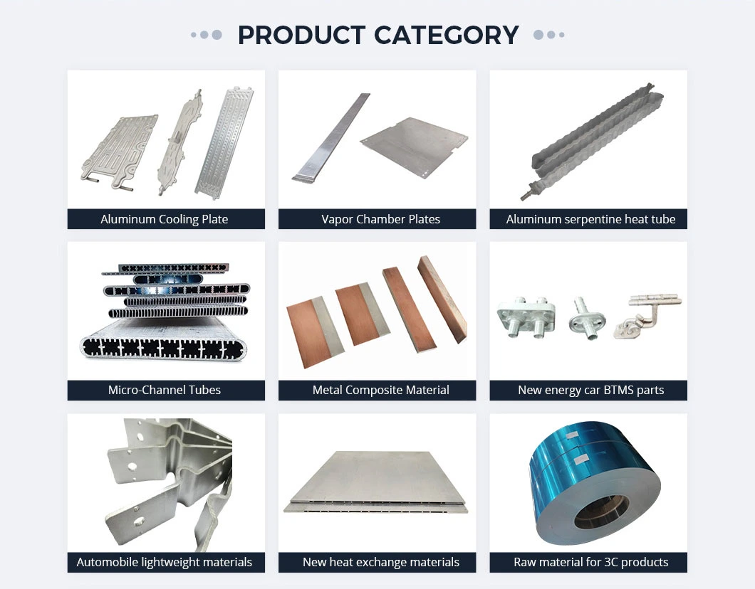 High Performance Aluminum Serpentine Tube for Cylindrical Battery Cells Cooling