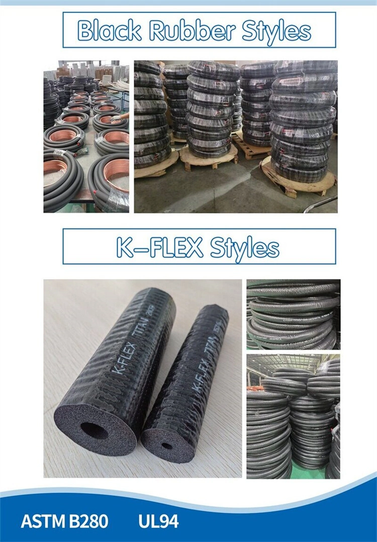 Factory ASTM B280 Insulated Copper Pipe with Corrugated Tube