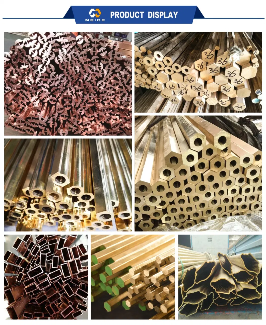 Factory Direct C23000 C2300 Cuzn15 Hollow Bar Tube Hexagonal Hollow Copper Tube