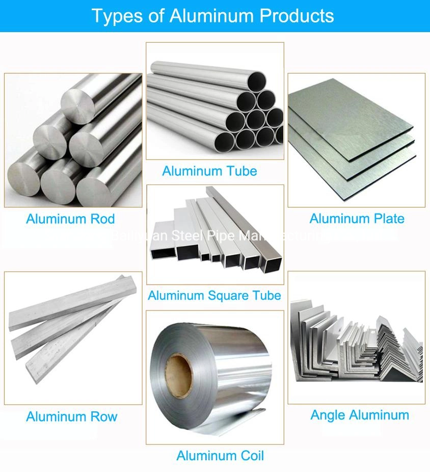 Factory Direct 6061 6063 7075 Aluminum Alloy Pipe Extruded Aluminum Round Square Tube