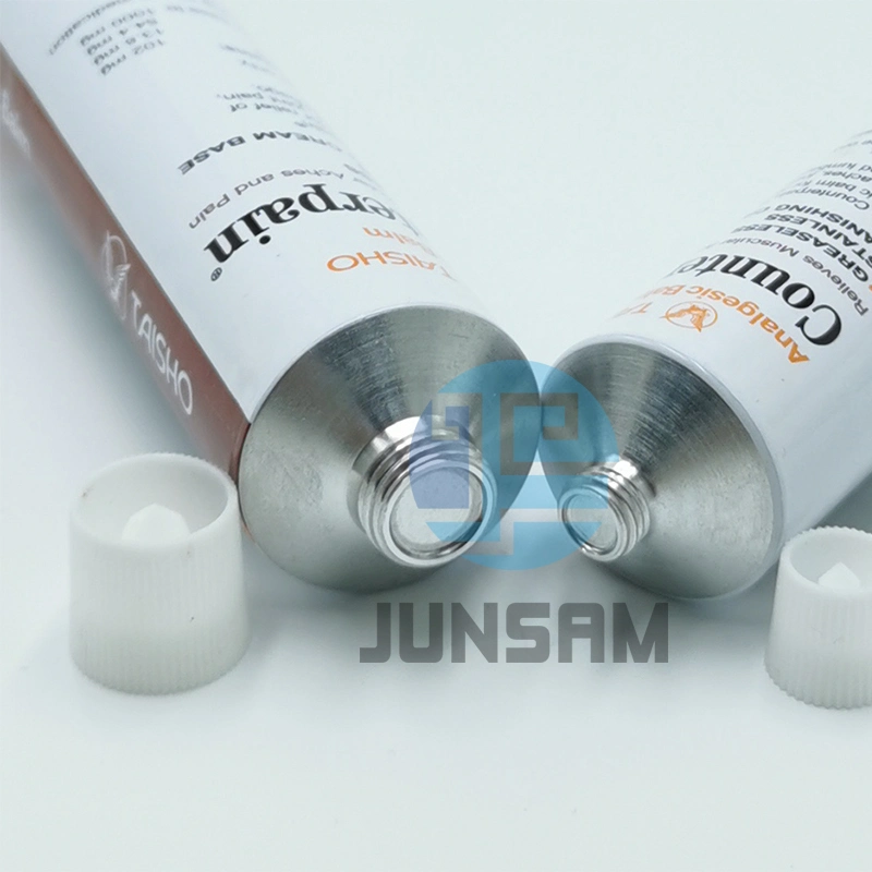 Flexible Cylindrical Metallic Tubes Aluminum Collapsible Tube for Health Care Product Packaging