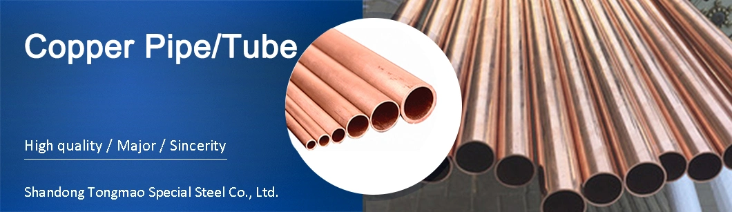 Seamless 6&quot;Sch40 CuNi 90/10 C70600 C71500 Pancake Coil Red Copper Pipe Brass Tube Pure Copper Straight Air Conditioner Insulation Pipe Copper Nickel Pipe