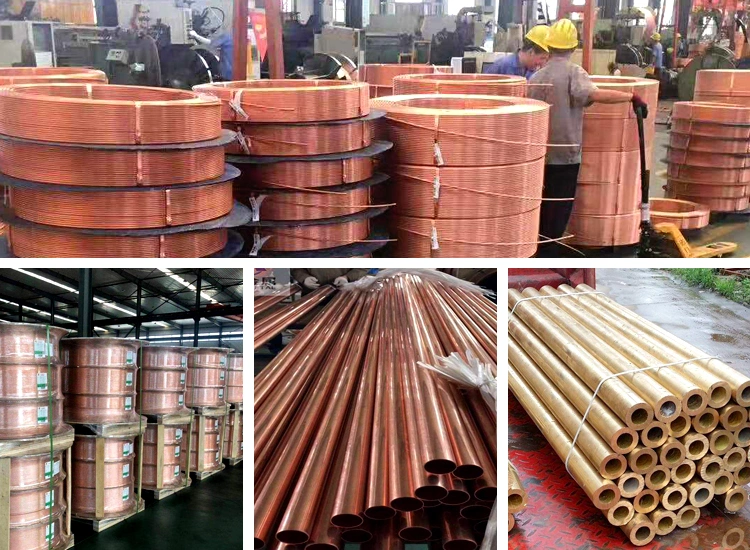 Hot Sale Copper Pipe T2 Red Copper Tube, Pure Copper Tube, Insulated Copper Tube Hollow Copper Tube for Air Conditioner Tube