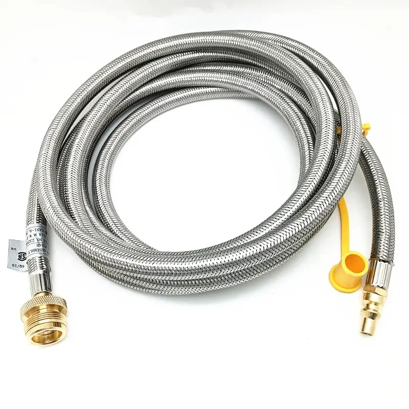 2. Lp Adapter Hose with 1 Lb. Propane Tank Gauge