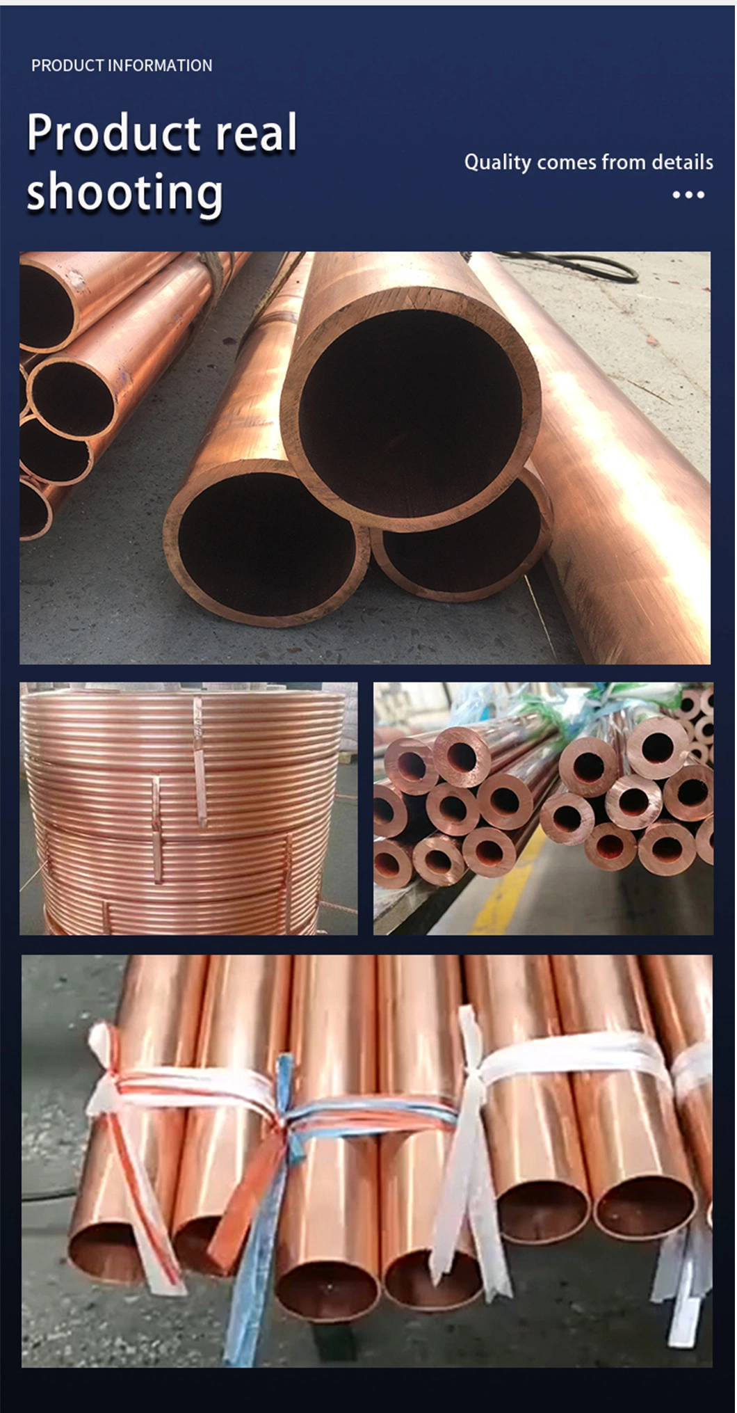 C14420 C17200 C35600 Round Copper Pipe