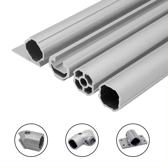 DY28-05A Industrial Od 28mm Cylindrical Profile Aluminium Lean Pipe /Tube for Workshop