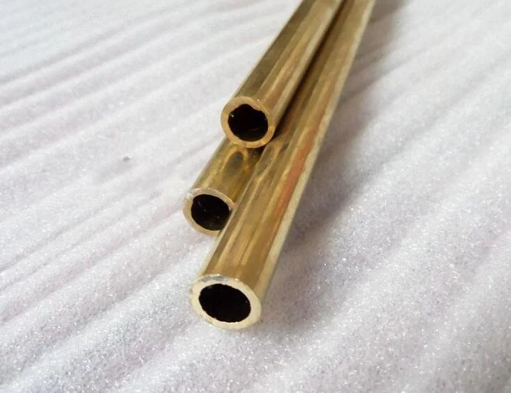 High Quality OEM Sizes Brass Pipes Small Hollow Pipe Polished Brass Tube