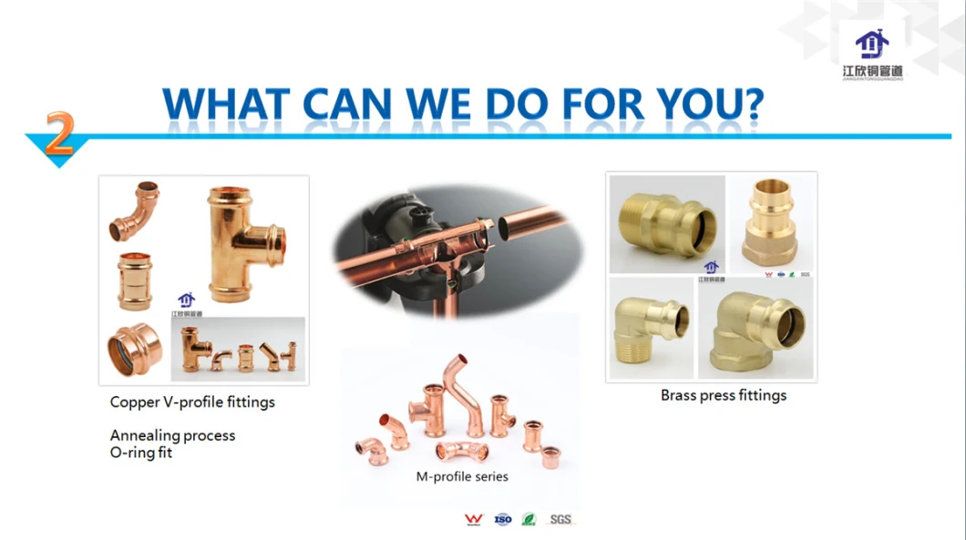 Copper M-Profile Press Series 90 Degree Elbow Water Pipe Fitting