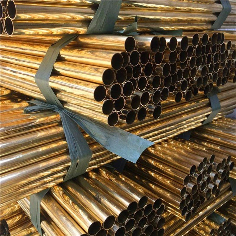 Seamless Copper Brass Coil Nickel Cuzn10 Cu70ni30 C22000 H90 Alloy Sheet Hard Brass Tube Straight Brass Pipe for Water/Refrigeration