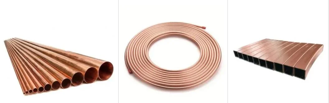 Wholesale Copper Tube Brass Bronze C10100 C10200 C11000 C11300 C11400 C11500 Customized Round Square Oval Copper Tube Copper Tube for Decoration