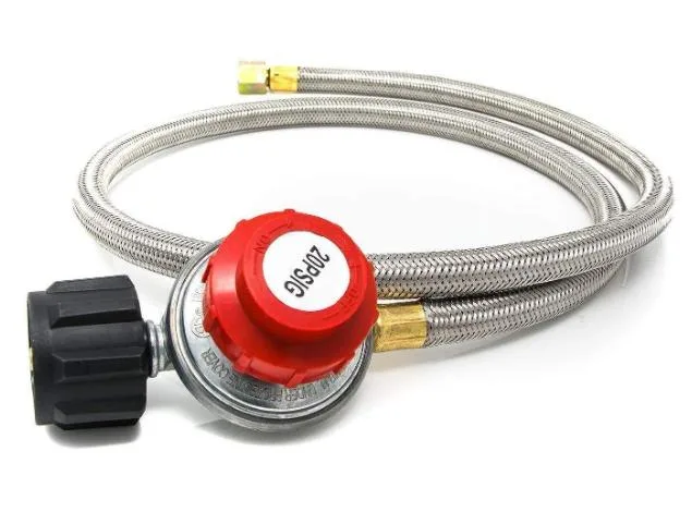 2. Lp Adapter Hose with 1 Lb. Propane Tank Gauge