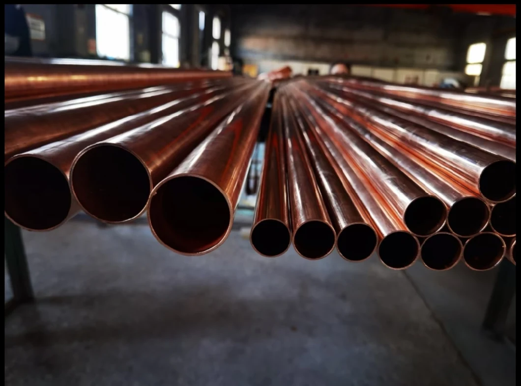 Rigid Cold Drawn Seamless Straight Pure Copper Heat Tube Straight Copper Pipe