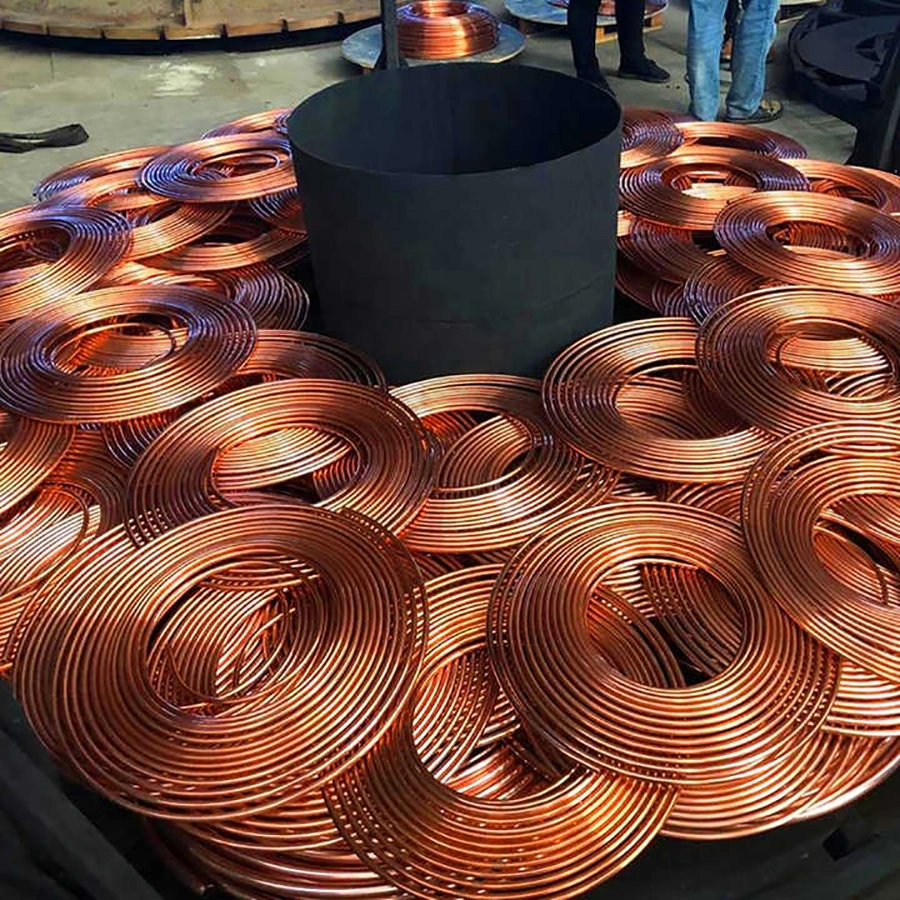 Insulated Copper Coil Pipes Custom Size Copper Pipe Tube for Air Conditioners