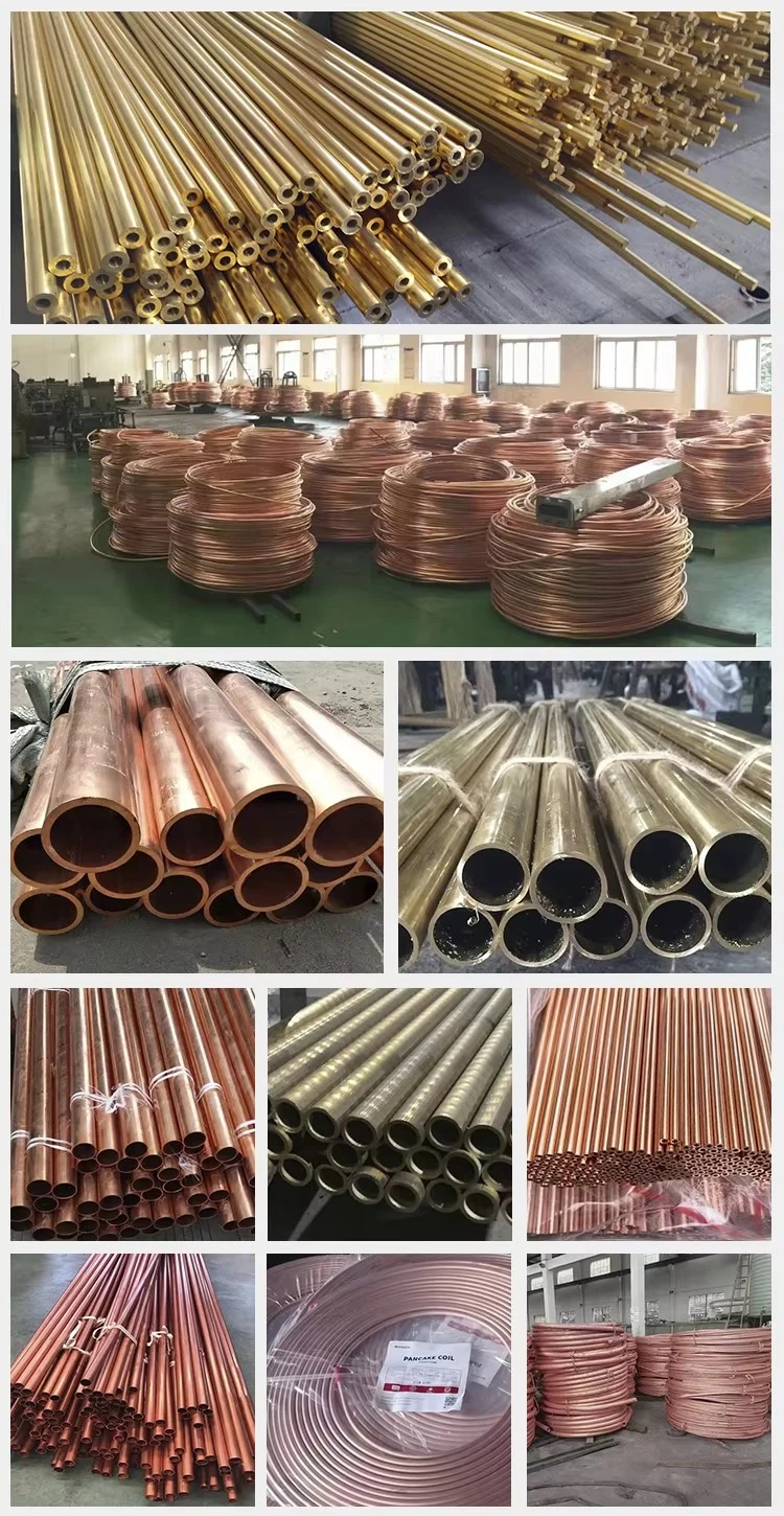 Copper Pipe Refrigeration Parts Copper Tube Brass Tube Brass Pipe ASTM Copper Tubing Bronze Tubes Seamless Brass Tube