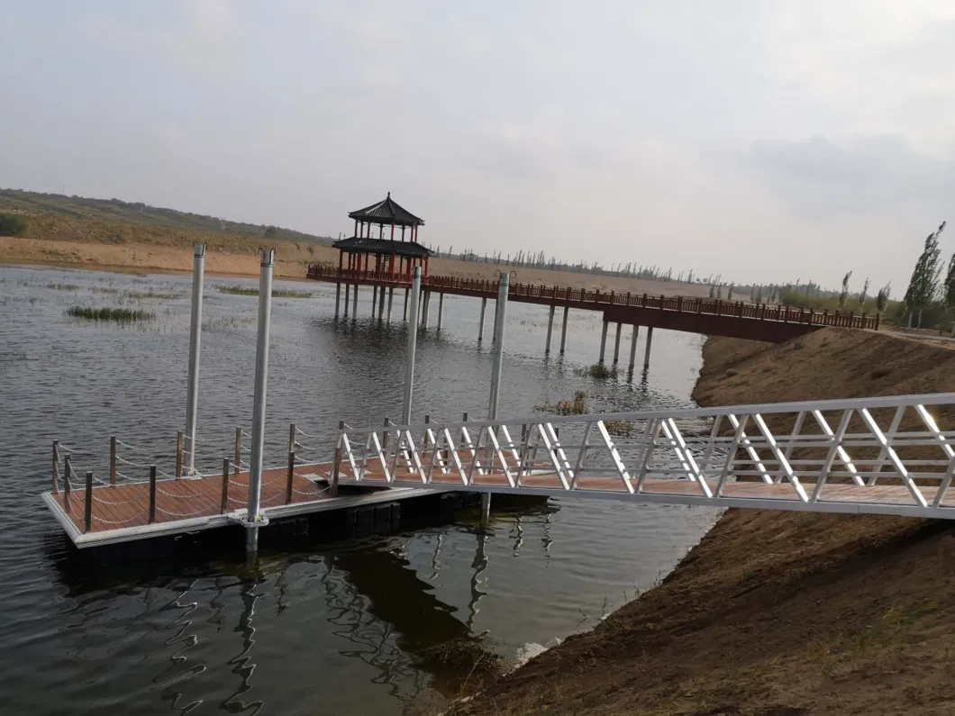 Factory Price Aluminum Strong Structure Pontoon Floats with Pedestal