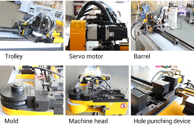 168nc Automatic Single Head Hydraulic Copper Square Frame Right Left Dobladora Pipe and Tube Bending Machine