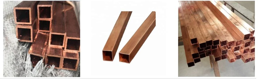 Chinese Factory Direct Sales of C10100 C10200 C11000 T1 T2 T3 T4 Brass Tubes Coil Tubes Red Copper Tubes Copper Square Tubes with Complete Sizes SGS Certificate