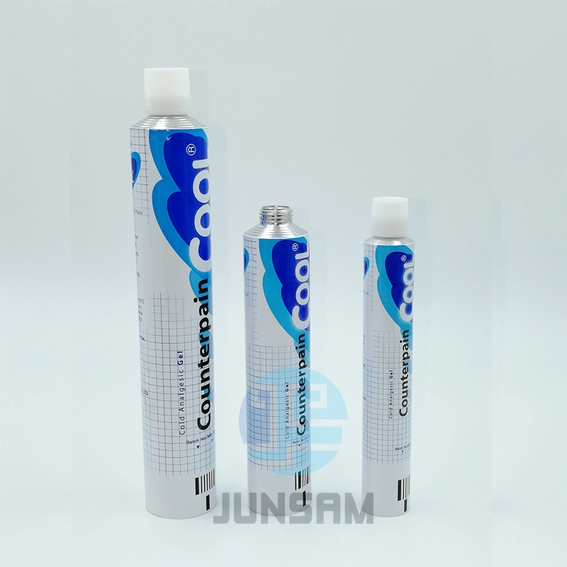 Flexible Cylindrical Metallic Tubes Aluminum Collapsible Tube for Health Care Product Packaging