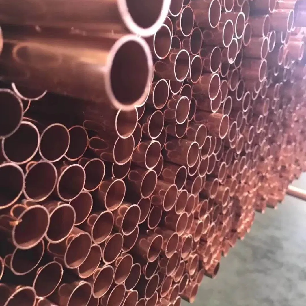 ASTM B280/B111/B152 C11000 C12200 C10100 C10200 Copper Bright Seamless Tube Copper Tube