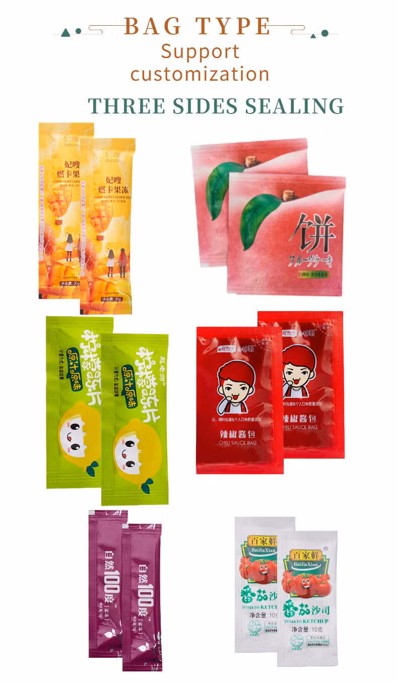 Automatic Sachet Honey Ketchup Sauce Liquid Juice Jam/Cream Bean Sauce Sweet Chili Sauce Tomato Paste Packaging Machine Sealing Machine Packing Machine