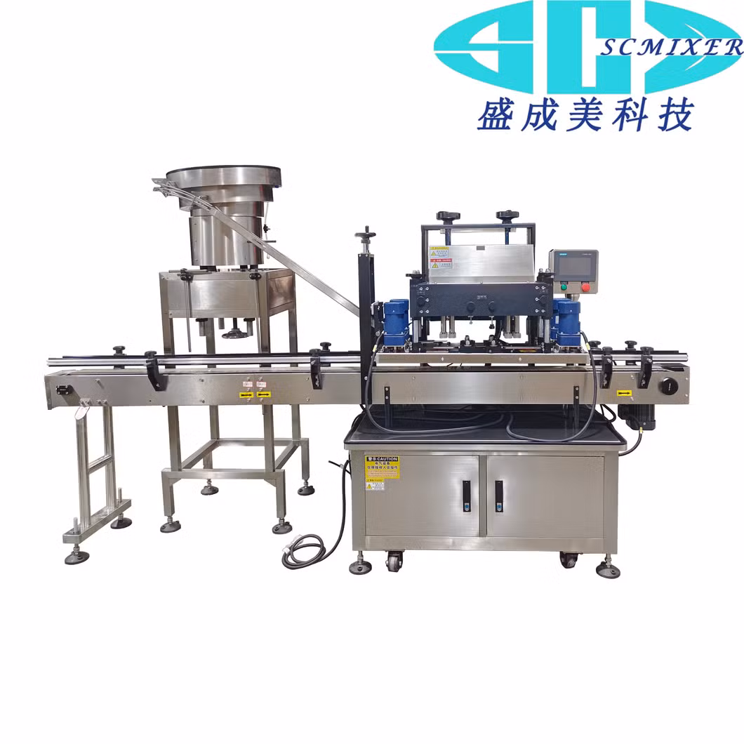 Automatic Vertical Servo Capping Machine Glass Plastic Spray Bottle Capping Machines