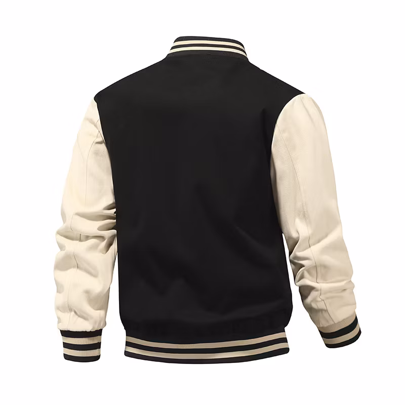 Custom Logo Beisbolera Chaqueta Fall Winter Solid Color Blank Baseball Jerseys Uniform Men Varsity Jackets Vintage Retro Jersey Couple Oversized Fashion Jacket