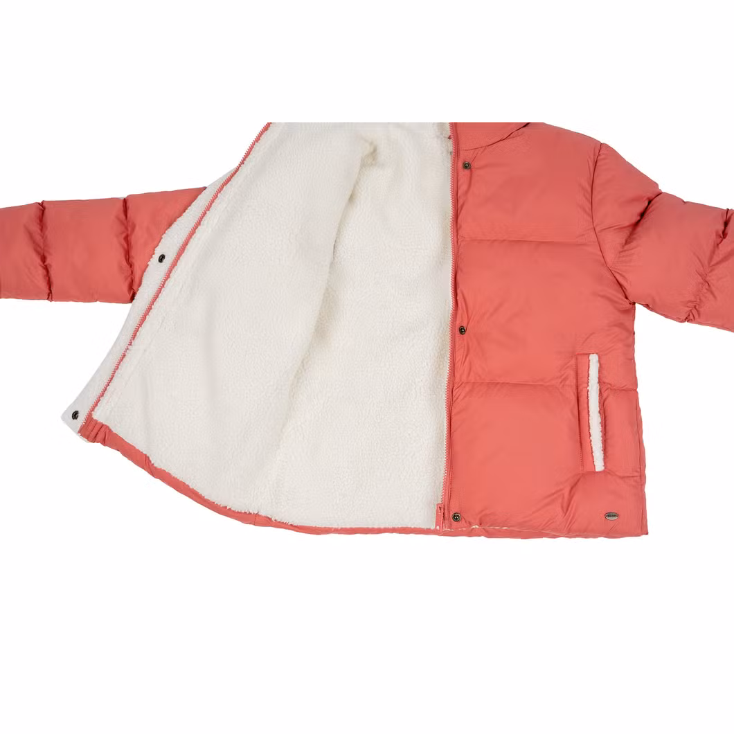 Asiapo China Factory Zara Style Women′s Girls Wide Neck Fashion Winter Warm Windbreaker Outdoor New Style Daily Beautiful Lovely Padded Puffer Jackets