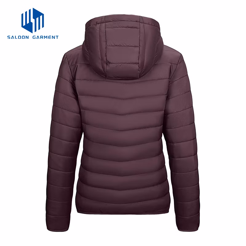 Women′s Winter Fleece Coat Water-Resistant Packable Padded Puffer Down Jacket
