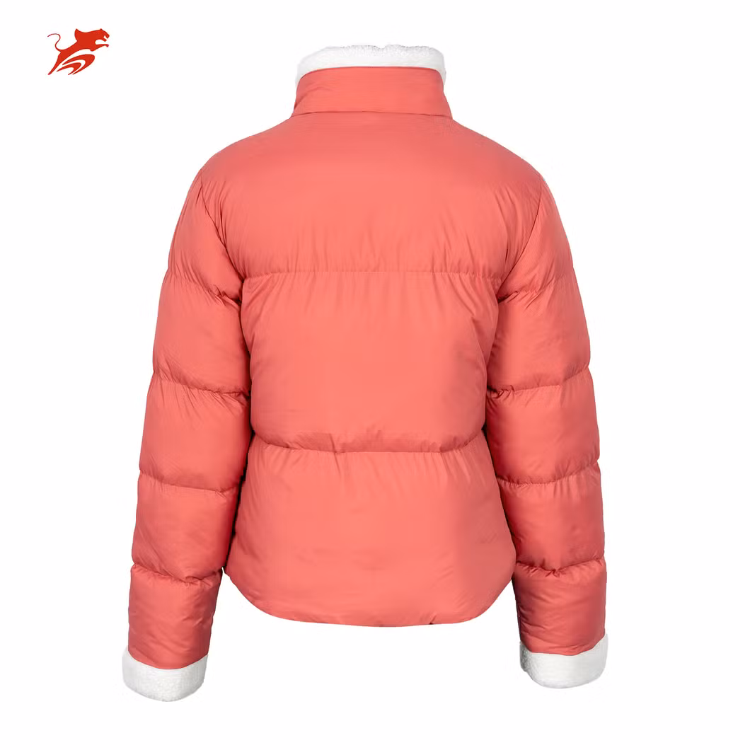 Asiapo China Factory Zara Style Women′s Girls Wide Neck Fashion Winter Warm Windbreaker Outdoor New Style Daily Beautiful Lovely Padded Puffer Jackets