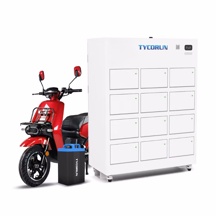 Tycorun Battery Swapping System Quick-Interchange Station Electric Bike Moped Smart Charging Station