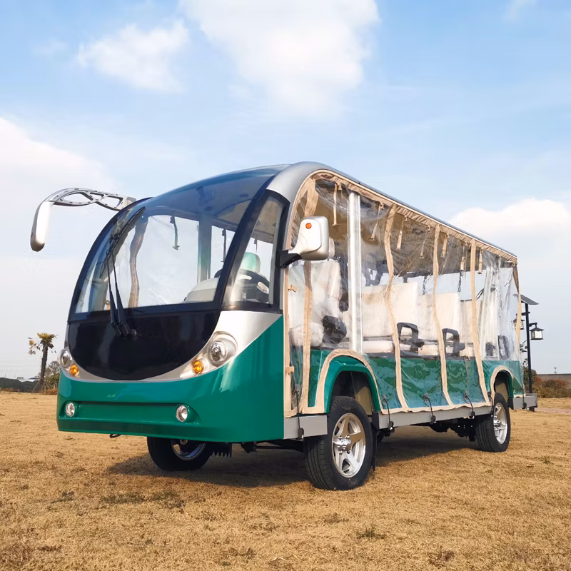 Small Solar Electric 14 Passenger Touring Sightseeing Bus & Car Price