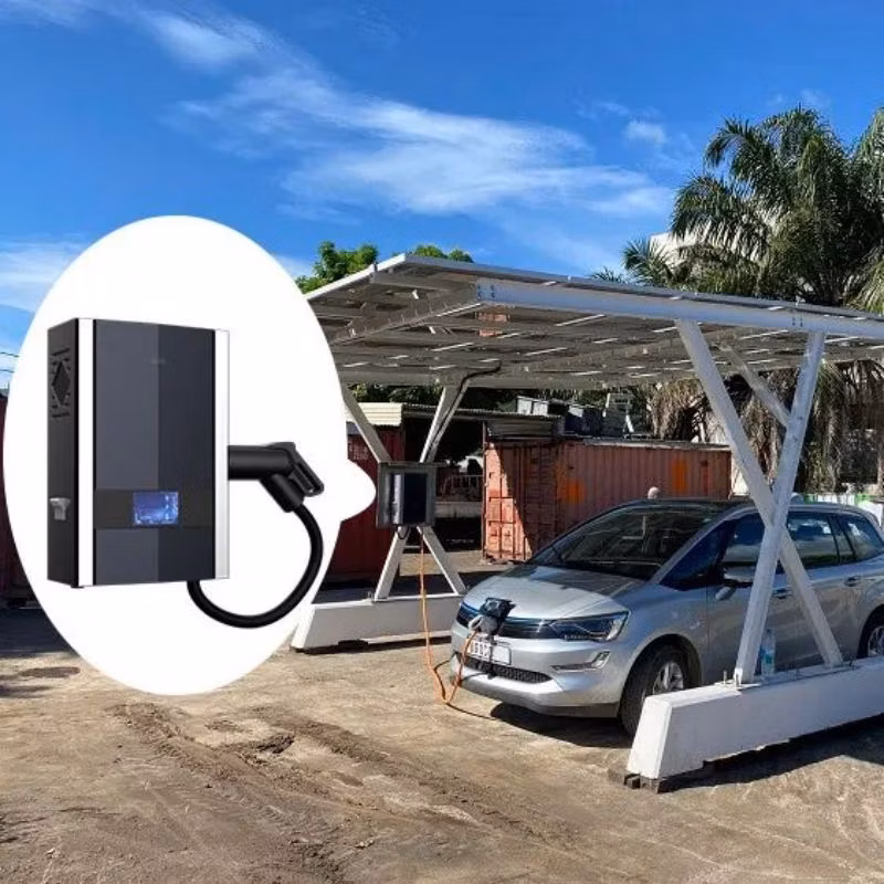 Solar Panel 32A Electric Car Charger Compatible Smart Home Electric Car Solar Charging Station
