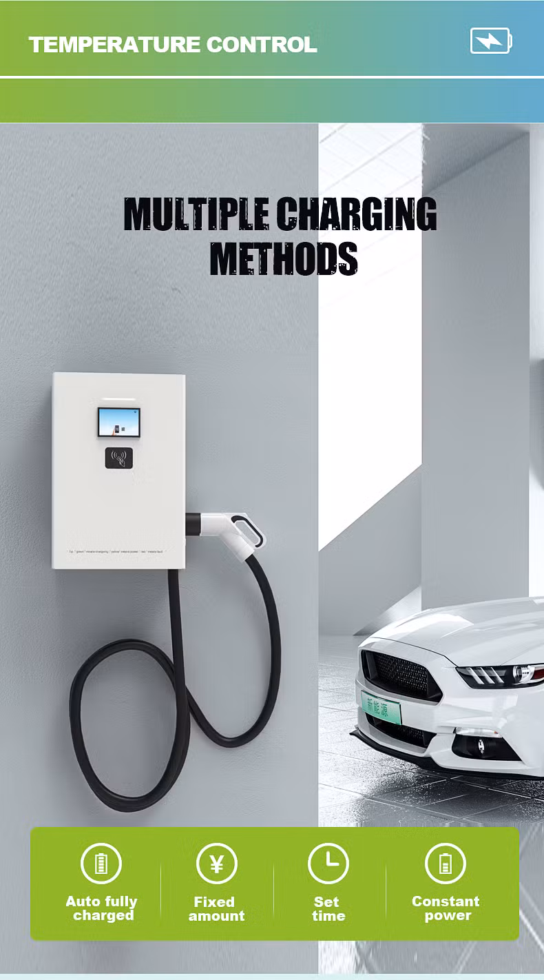 30kw 125A Fast Speed DC Charging Station for Electric Vehicles Ground Mounted Charging Pile Wall Mounted Charger for EV
