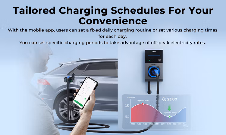Topdon Factory Pulseq AC PRO 7kw 11kw 22kw Ocpp 16A 32AMP Single 3 Phase Wall Mounted WiFi APP RFID Smart Type 2 EV Charger EV Charging Station for Electric Car