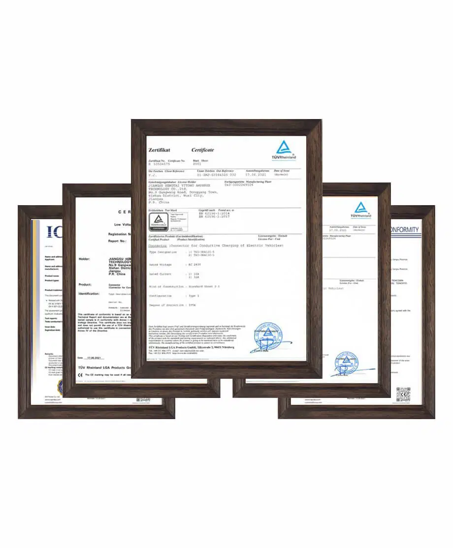 ODM/OEM TUV Approved Wall Box Electric Vehicle Charger EV Charging Connector for EV Charger Manufacturers