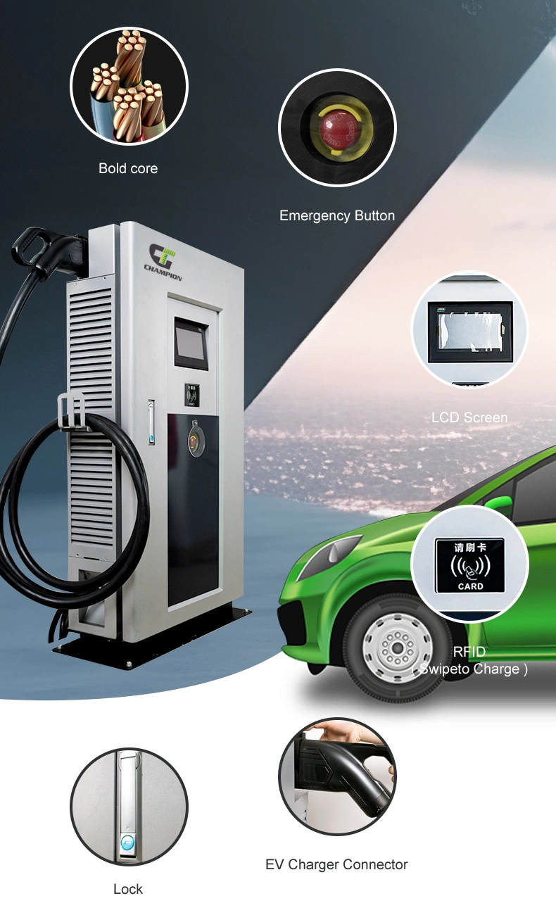 Fast DC EV Charger Commercial Solution Public 30kw 40kw 60kw Project EV Charging Stations