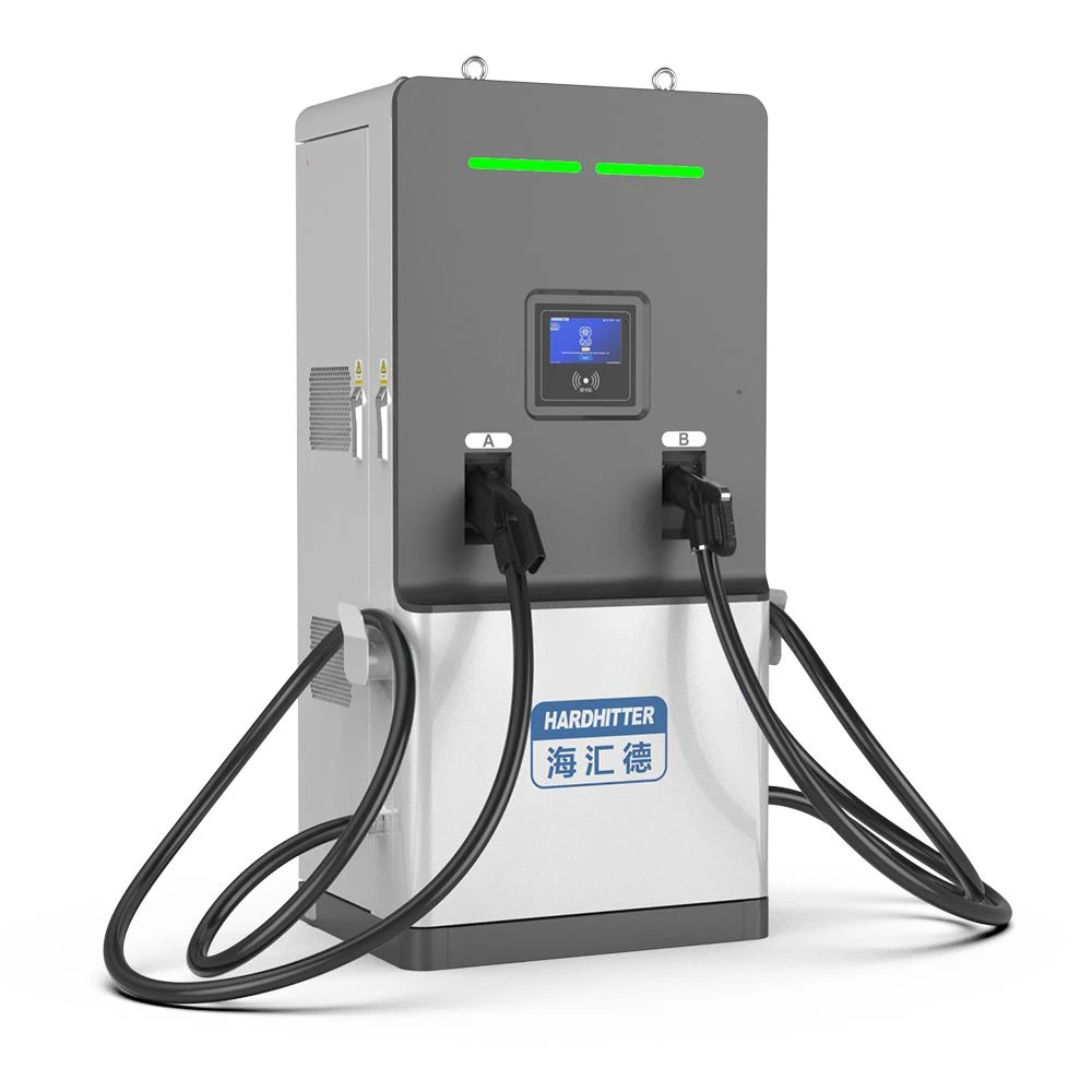 Hardhitter China Original Brand 180kw DC Fast EV Charger CCS GB/T Chademo Connector Dual Guns Public Commercial Floor Mounted DC EV Charging Station