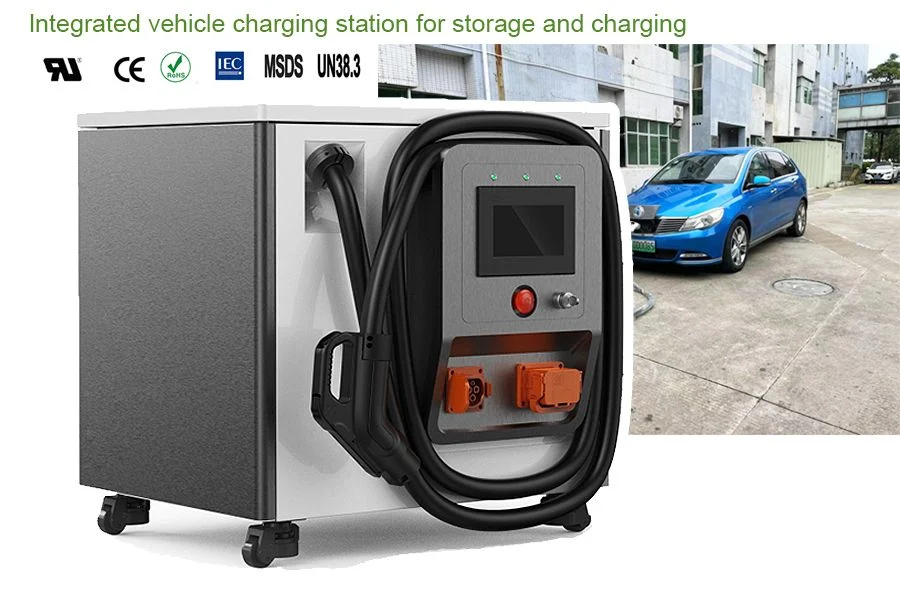 Cts Intelligent Mobile DC EV Charging Station 120kw CCS2 for Emergency Use Build in Battery and Smart BMS