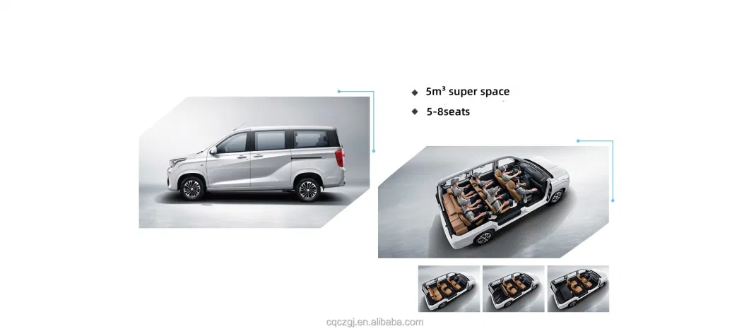 Dfsk Electric Minivan Fengon E380 Model Electric MPV Vehicles Fast Charging 310 Km 7/8 Seater Passenger Electric Van Vehicles