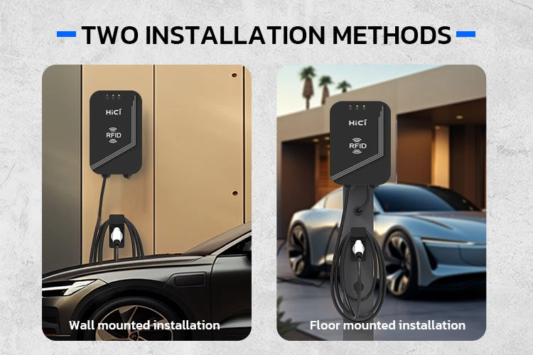 Home Commercial Use Type 2 7kw Wallbox AC EV Charging Charger Station