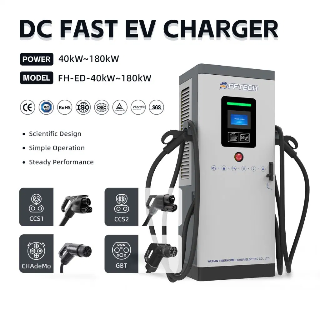 Fftech EV Charging Station DC 60-180kw IP54 Ultra Powerful Electric Car Charger