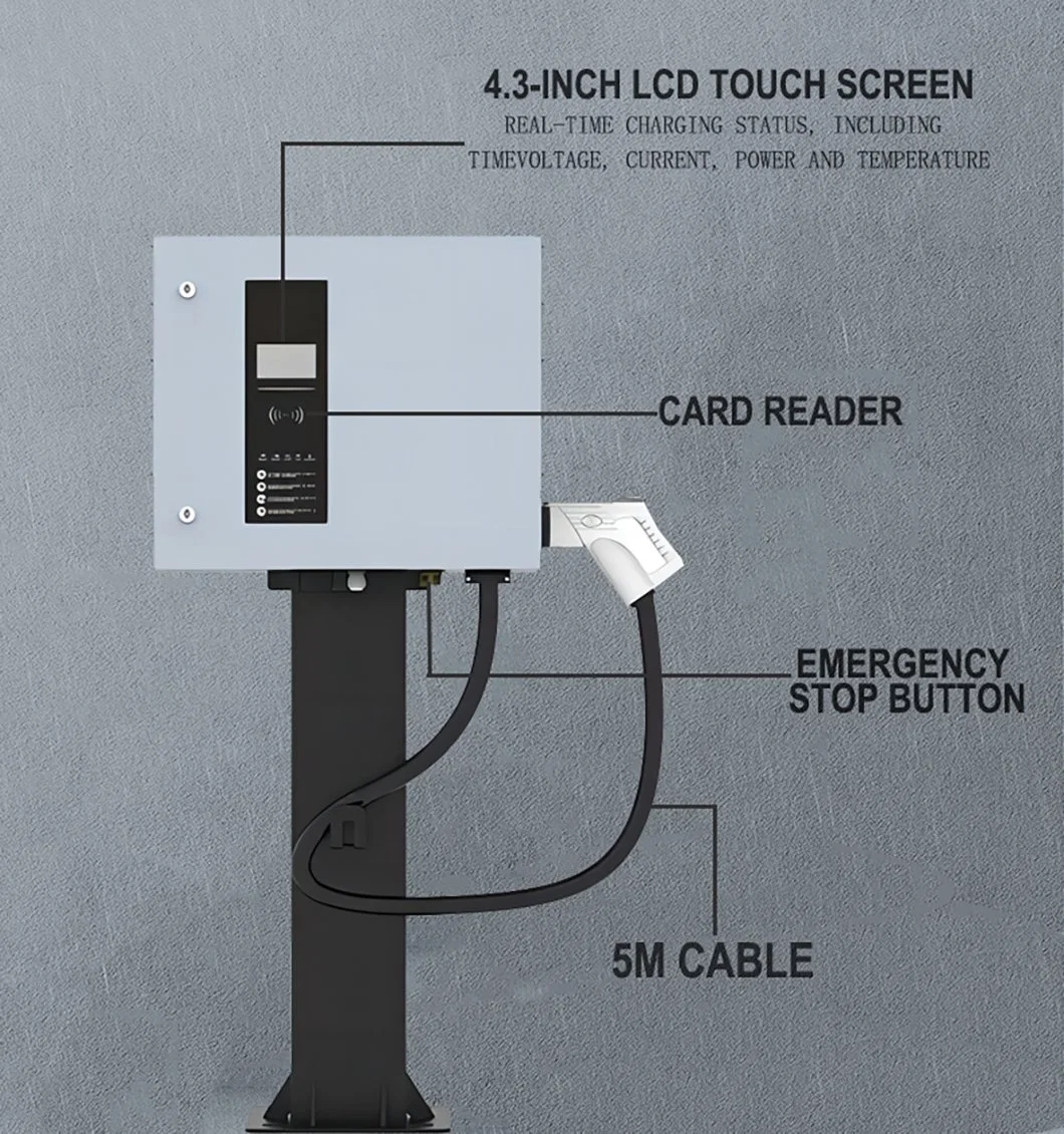 Electric Car Two Installation Methods DC Charger Station