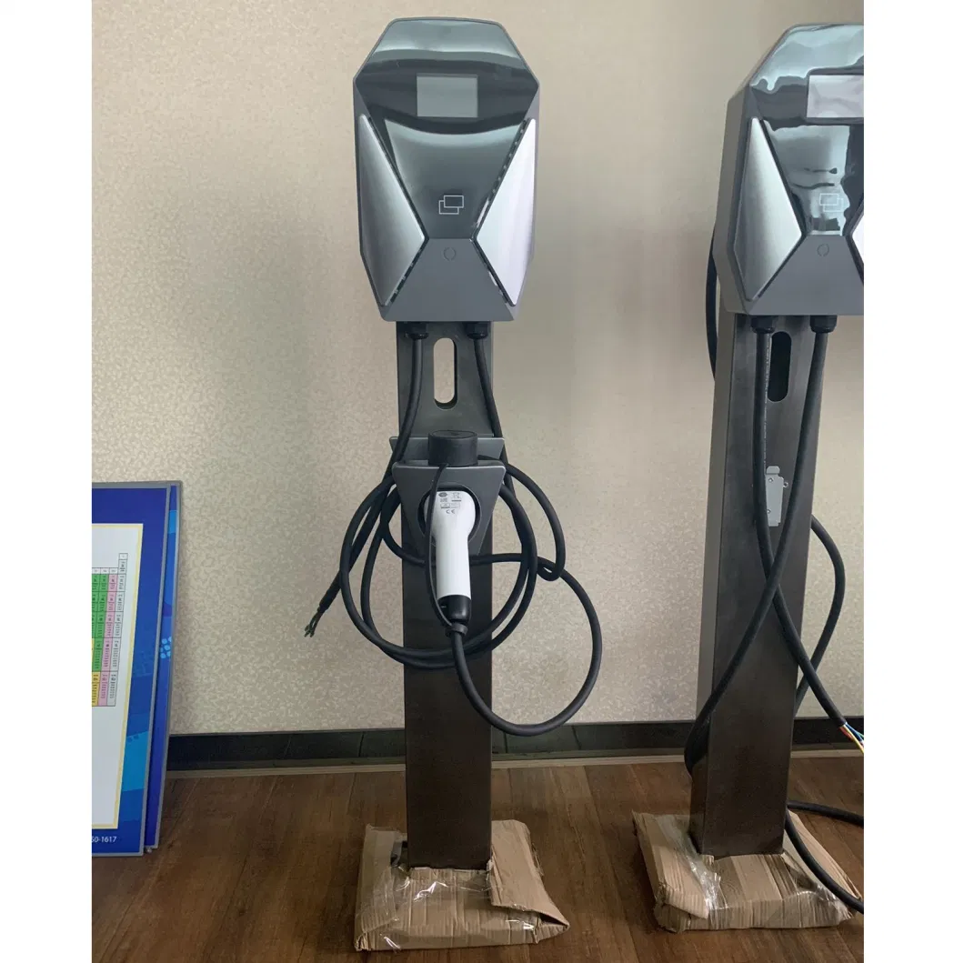 European Standard Type 2 Electric Vehicle Charging Pile 3 Phase 16A 11kw EV Home Charger with 4G APP