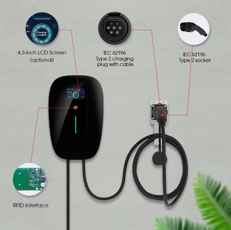 New CE Approved 400V Solar Car Charging Station Electric Vehicle EV Charger Ocpp1.6j