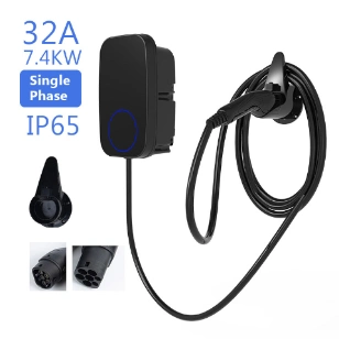 Factory OEM Wallbox 7kw Level2 EV Wall Charger Fast Chargepoint 32A Type 2 Electric Car Charging Station