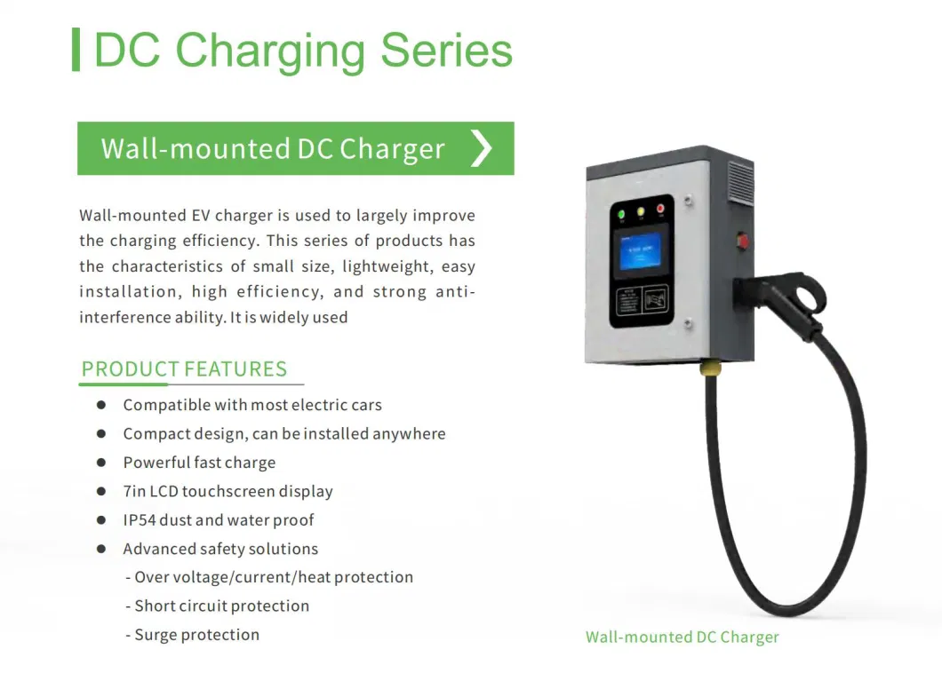 22kw AC EV Charger Wall Box Type 2 Fast Charging Wall-Mounted DC EV Charging Stations for Electric Cars Charger 32A